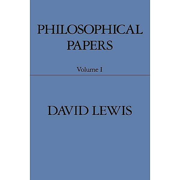 Philosophical Papers, David Lewis
