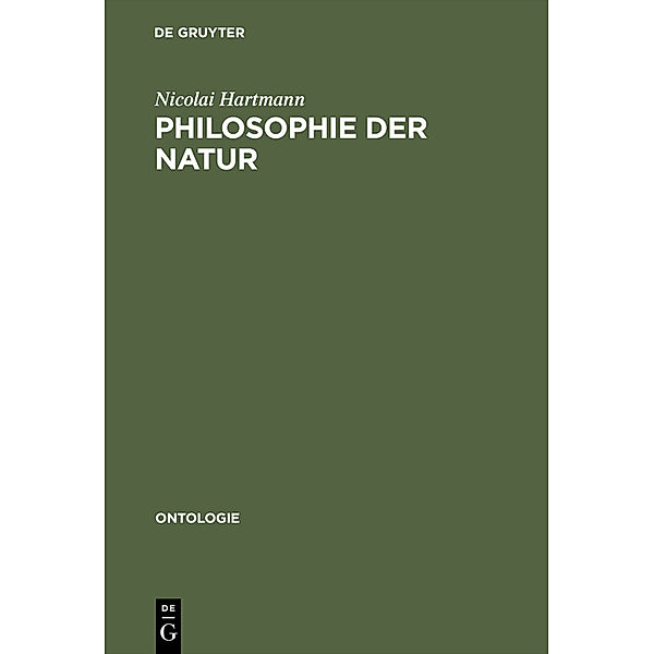 Philosophie der Natur, Nicolai Hartmann