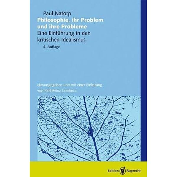 Philosophie, ihr Problem und ihre Probleme, Paul Natorp