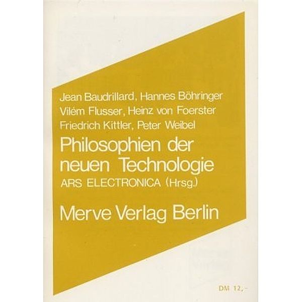 Philosophien der neuen Technologie, Jean Baudrillard, Vilém Flusser, Friedrich Kittler