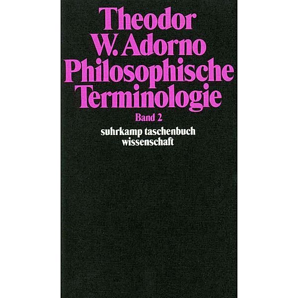 Philosophische Terminologie.Bd.2, Theodor W. Adorno