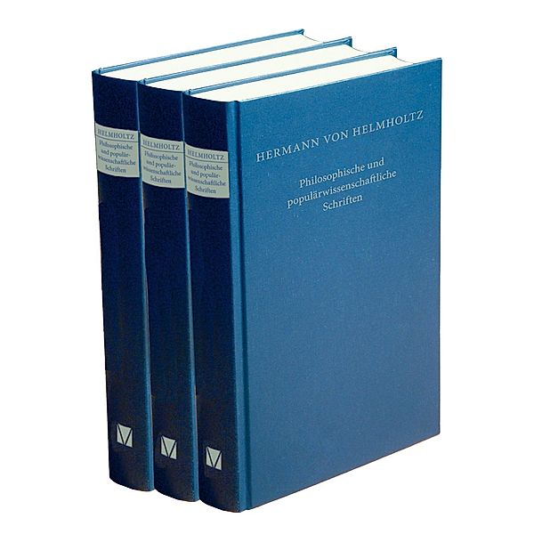 Philosophische und populärwissenschaftliche Schriften, Hermann von Helmholtz