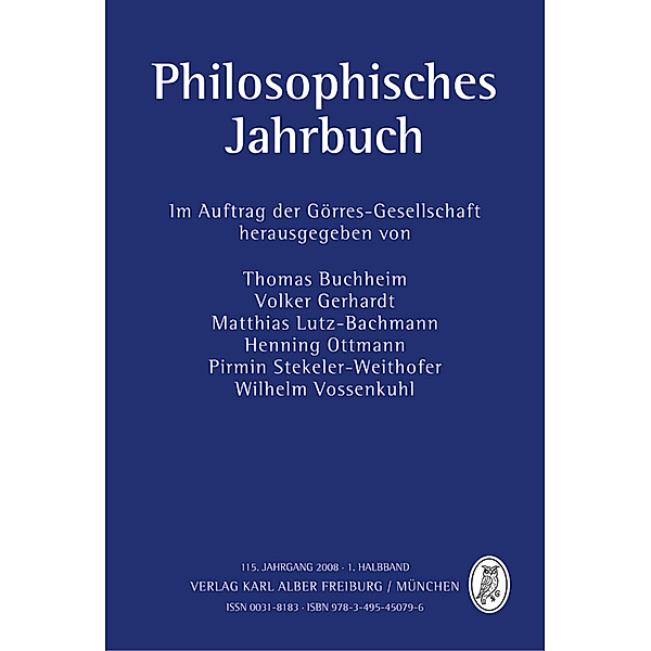 Philosophisches Jahrbuch / 115.1 / Philosophisches Jahrbuch 115/1