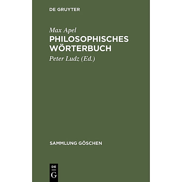 Philosophisches Wörterbuch, Max Apel