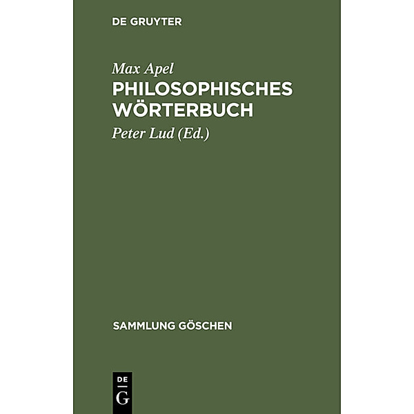 Philosophisches Wörterbuch, Max Apel