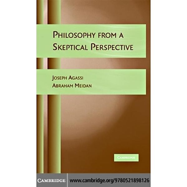 Philosophy from a Skeptical Perspective, Joseph Agassi
