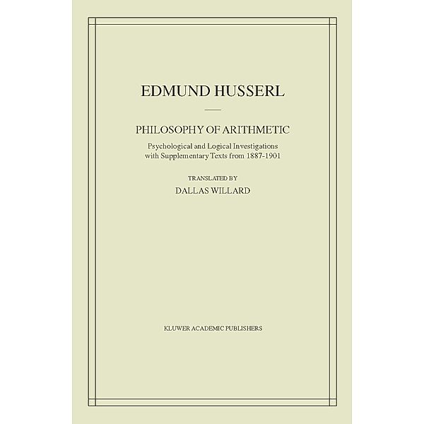 Philosophy of Arithmetic, Edmund Husserl