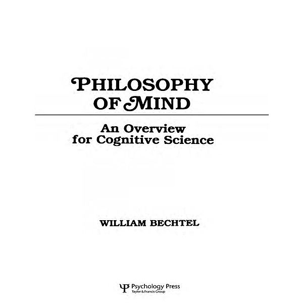 Philosophy of Mind, William Bechtel