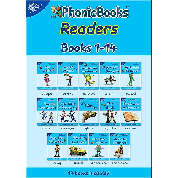 Phonic Books Dandelion Readers Vowel Spellings Level 2 / Phonic Books Beginner Decodable Readers, Phonic Books