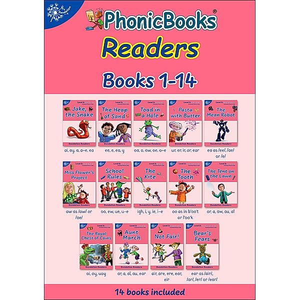 Phonic Books Dandelion Readers Vowel Spellings Level 3 / Phonic Books Beginner Decodable Readers, Phonic Books
