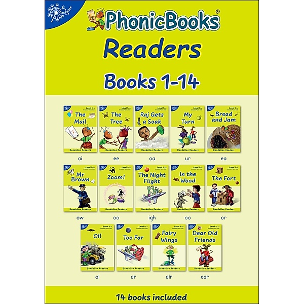 Phonic Books Dandelion Readers Vowel Spellings Level 1 / Phonic Books Beginner Decodable Readers, Phonic Books