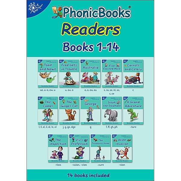 Phonic Books Dandelion Readers Vowel Spellings Level 4 / Phonic Books Beginner Decodable Readers, Phonic Books