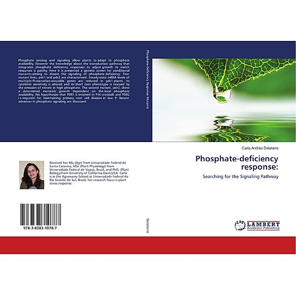 Phosphate-deficiency response:, Carla Andréa Delatorre