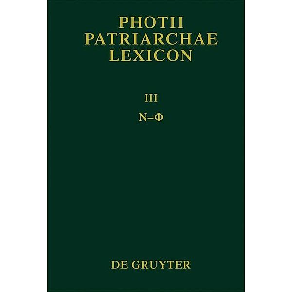 Photii Patriarchae Lexicon Ny - Phi