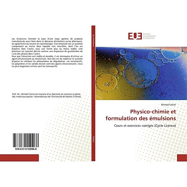 Physico-chimie et formulation des émulsions, Ahmed Fatimi