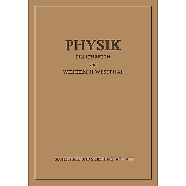 Physik, Wilhelm Heinrich Westphal