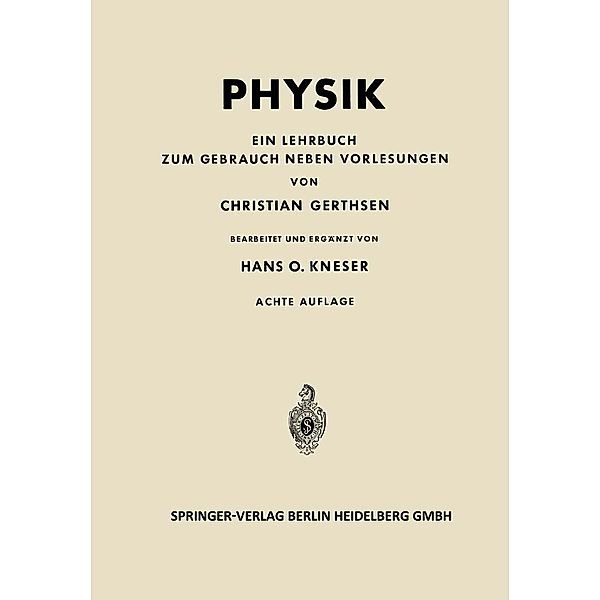 Physik, Christian Gerthsen