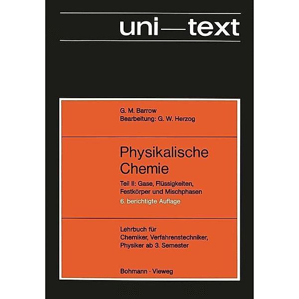 Physikalische Chemie / UNITEXT, Gordon M. Barrow