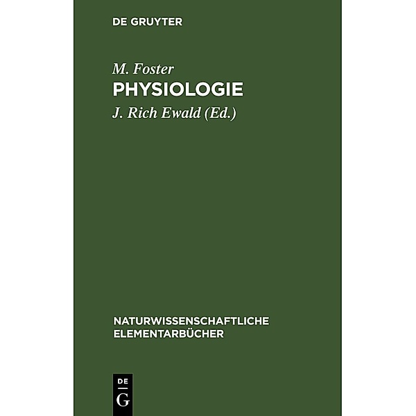 Physiologie, M. Foster