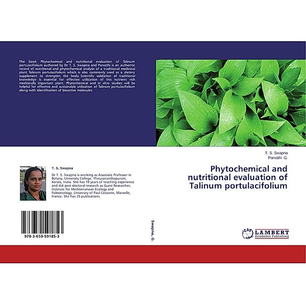 Phytochemical and nutritional evaluation of Talinum portulacifolium, T. S. Swapna, Parvathi G.