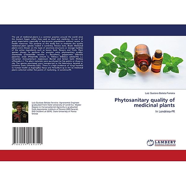 Phytosanitary quality of medicinal plants, Luiz Gustavo Batista Ferreira