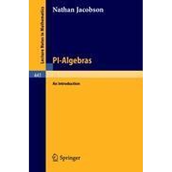 PI-Algebras, N. Jacobson
