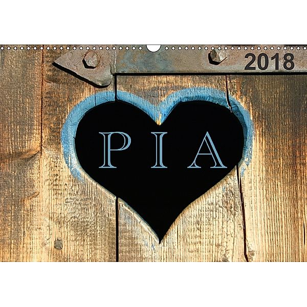 PIA- Namenskalender (Wandkalender 2018 DIN A3 quer), SchnelleWelten