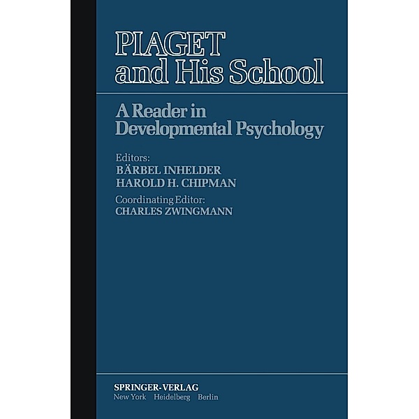 Piaget and His School / Springer Study Edition