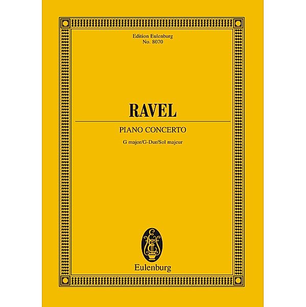 Piano Concerto G major, Maurice Ravel
