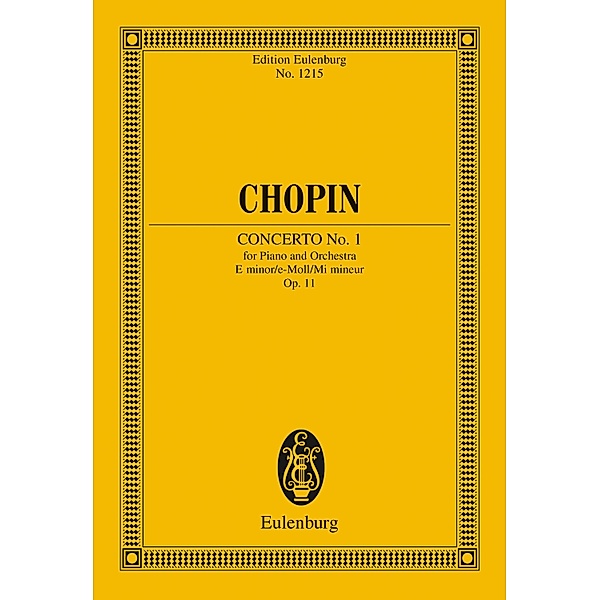 Piano Concerto No. 1 E minor, Frédéric Chopin