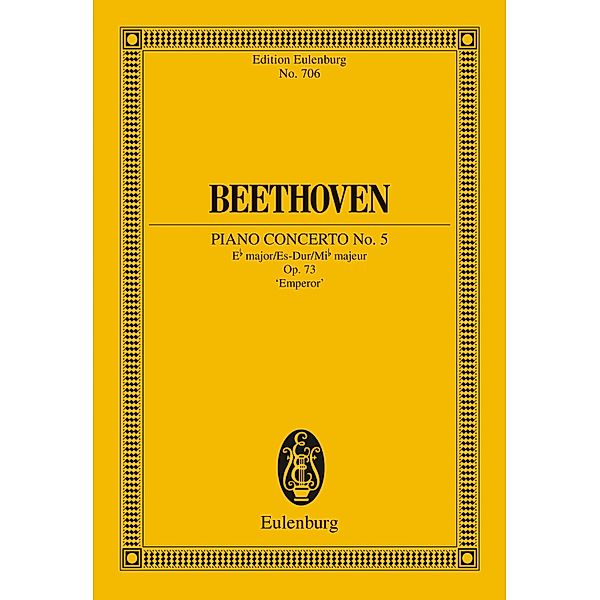 Piano Concerto No. 5 Eb major, Ludwig van Beethoven