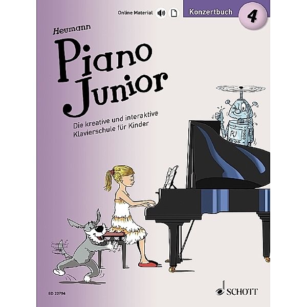 Piano Junior - deutsche Ausgabe / Band 4 / Piano Junior: Konzertbuch.Bd.4, Hans-Günter Heumann