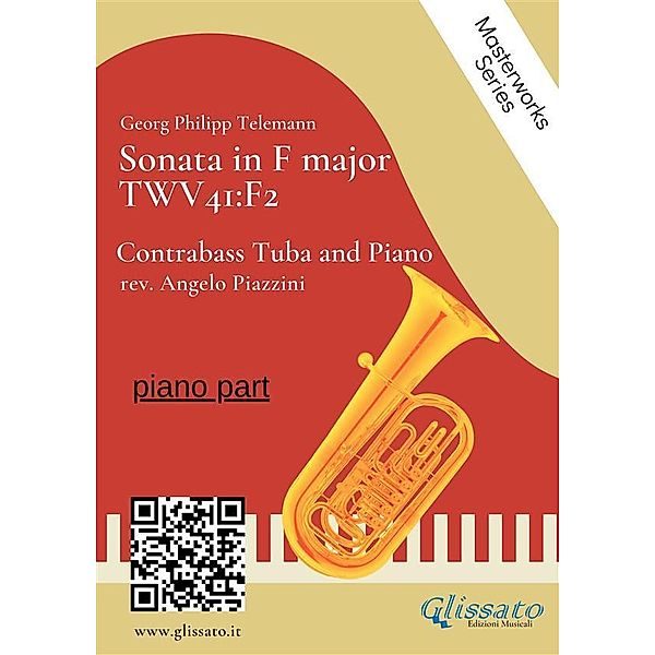 (piano part) Sonata in F major - Contrabass Tuba and Piano / Sonata in F major - Contrabass tuba and piano Bd.1, Angelo Piazzini, Georg Philipp Telemann