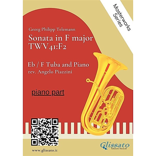 (piano part) Sonata in F major - Eb/F Tuba and Piano / Sonata in F major - Eb or F tuba and piano Bd.1, Angelo Piazzini, Georg Philipp Telemann
