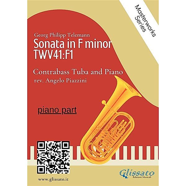 (piano part) Sonata in F minor - Contrabass Tuba and Piano / Sonata in F minor - Contrabass tuba and piano Bd.1, Angelo Piazzini, Georg Philipp Telemann