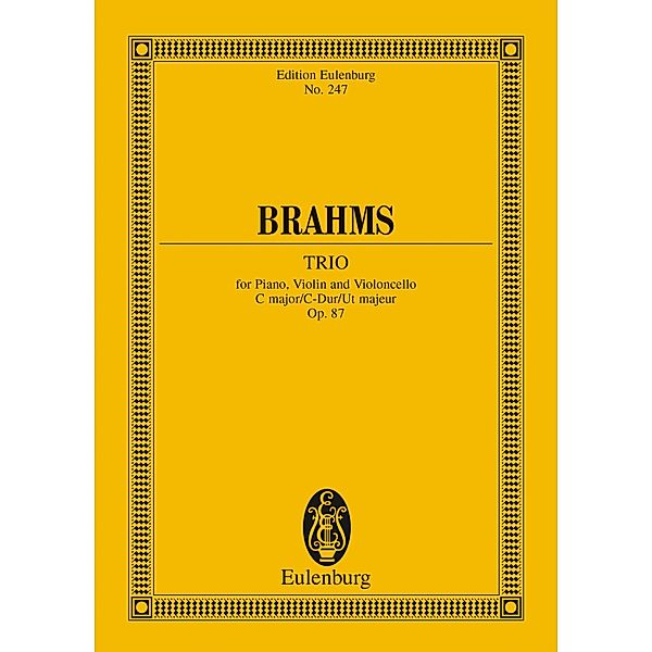 Piano Trio C major, Johannes Brahms