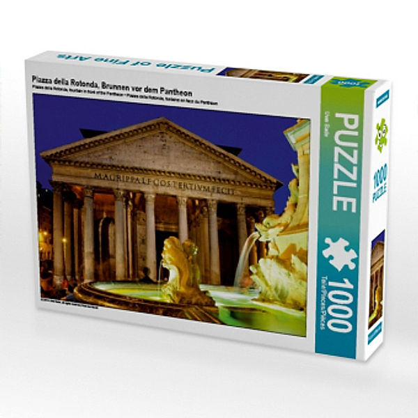 Piazza della Rotonda, Brunnen vor dem Pantheon (Puzzle), Uwe Bade