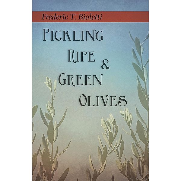 Pickling Ripe and Green Olives, Frederic T. Bioletti