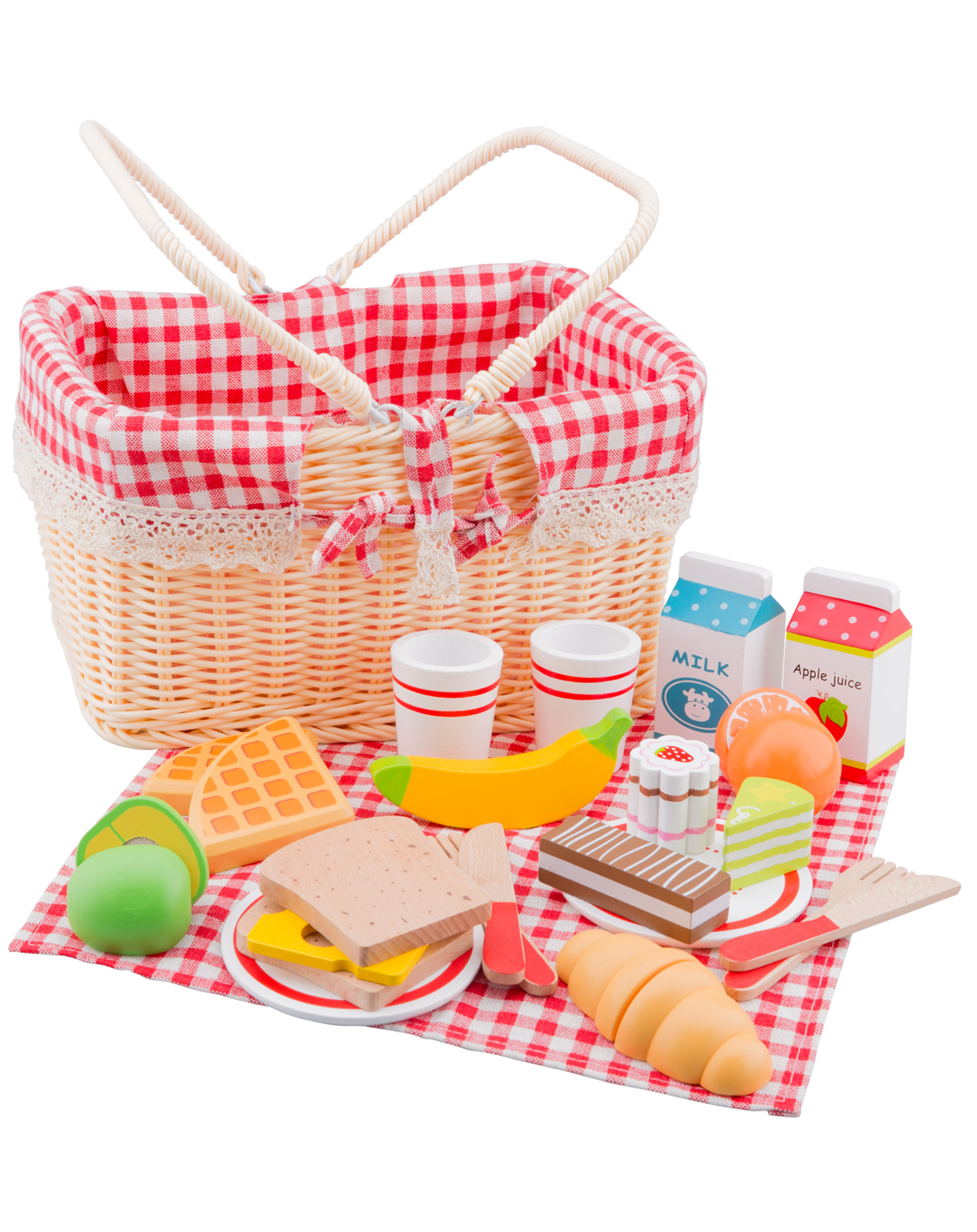 Picknickkorb mit Zubehör aus Holz kaufen | tausendkind.de