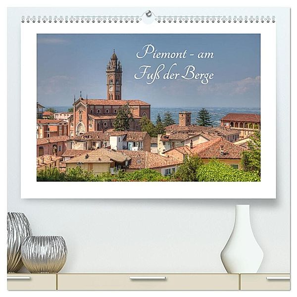 Piemont - am Fuß der Berge (hochwertiger Premium Wandkalender 2024 DIN A2 quer), Kunstdruck in Hochglanz, saschahaas photography