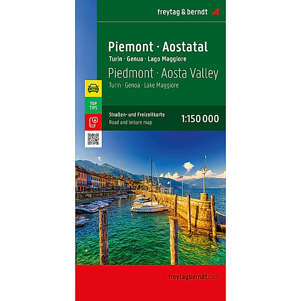 Piemont - Aostatal, Strassen- und Freizeitkarte 1:150.000, freytag & berndt