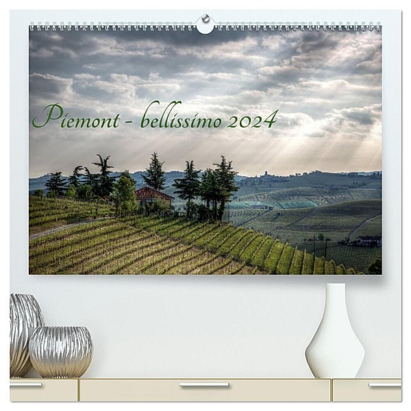 Piemont - bellissimo 2024 (hochwertiger Premium Wandkalender 2024 DIN A2 quer), Kunstdruck in Hochglanz, Sascha Haas
