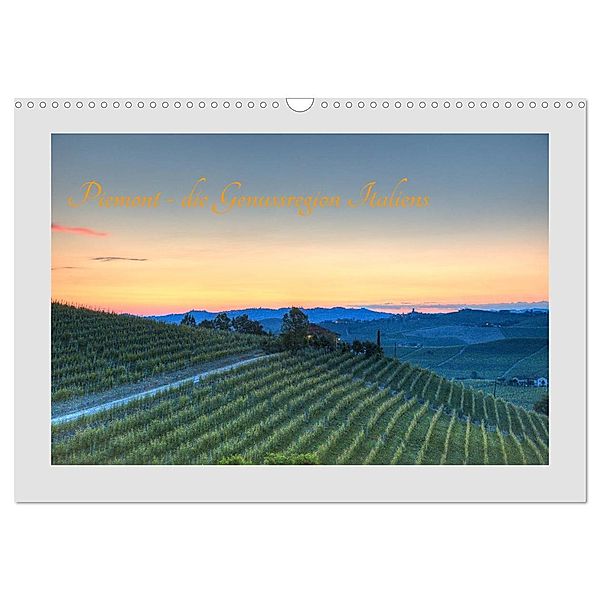 Piemont - die Genussregion Italiens (Wandkalender 2024 DIN A3 quer), CALVENDO Monatskalender, saschahaas photography