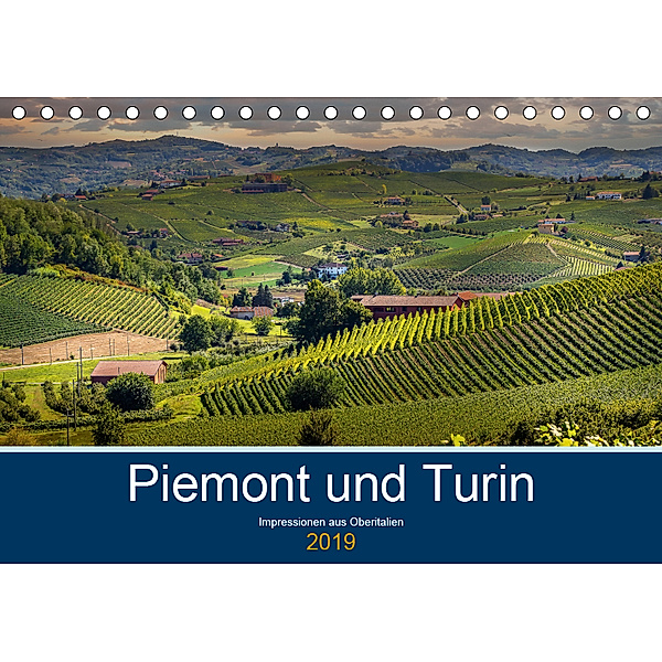 Piemont und Turin (Tischkalender 2019 DIN A5 quer), Michael Fahrenbach