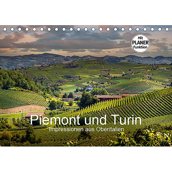 Piemont und Turin (Tischkalender 2019 DIN A5 quer), Michael Fahrenbach