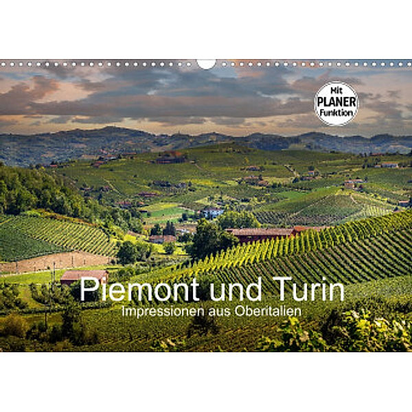 Piemont und Turin (Wandkalender 2022 DIN A3 quer), Michael Fahrenbach