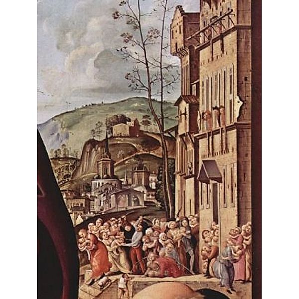 Piero di Cosimo - Heimsuchung, Maria und Heilige, Bethlehemitischer Kindermord - 200 Teile (Puzzle)