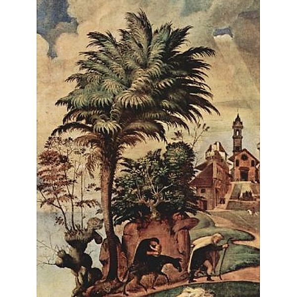 Piero di Cosimo - Unbefleckte Empfängnis, Szene: Maria und Heilige, Detail: Flucht nach Ägypten - 100 Teile (Puzzle)