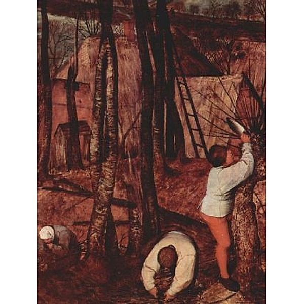 Pieter Bruegel d. Ä. - Zyklus der Monatsbilder, Der düstere Tag (Monat Februar oder März), Detail - 100 Teile (Puzzle)