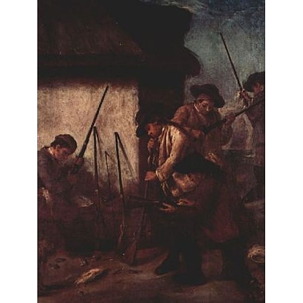 Pietro Longhi - Gemäldeserie Die Jagd im Tal, Szene: Die Vorbereitung der Gewehre - 2.000 Teile (Puzzle)
